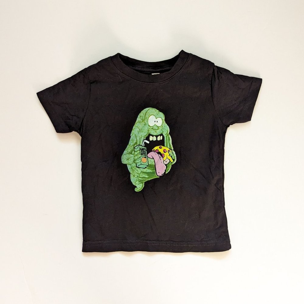 Passive Juice Motel Ghostbusters Slimer T-shirt size 18 Months